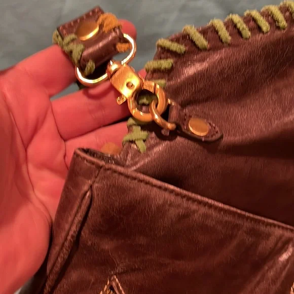 👜 LOOP NYC BOHO LEATHER BAG PURSE HOBO SATCHEL 👜 NWOT - Picture 9 of 10